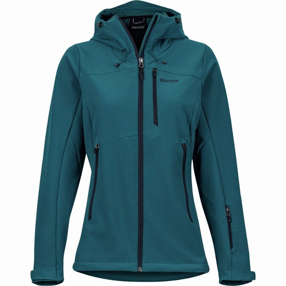 Marmot Moblis Soft Shell Jacket Mallard Green size Large Hike Ski Snowboarding